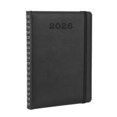 Spiralli Deri Kapaklı Defter
