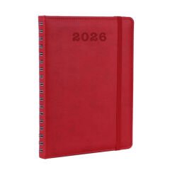 Spiralli Deri Kapaklı Defter