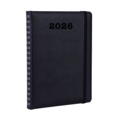Spiralli Deri Kapaklı Defter
