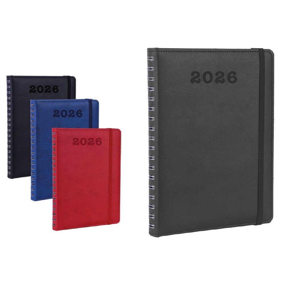 Spiralli Deri Kapaklı Defter