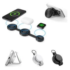 3'ü 1 Arada Wireless Kablosuz Şarj Cihazı